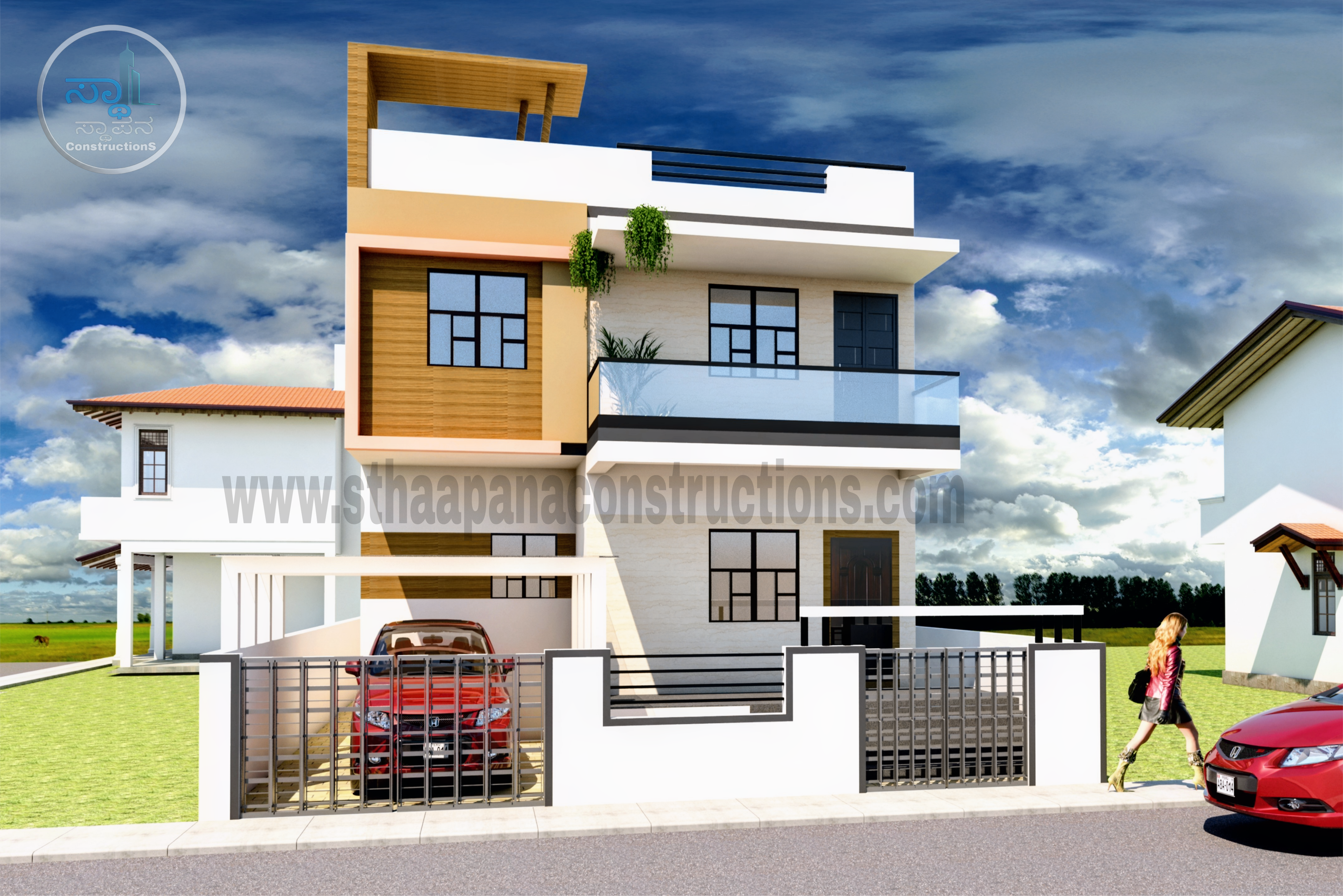 Modern Independent House Elevation